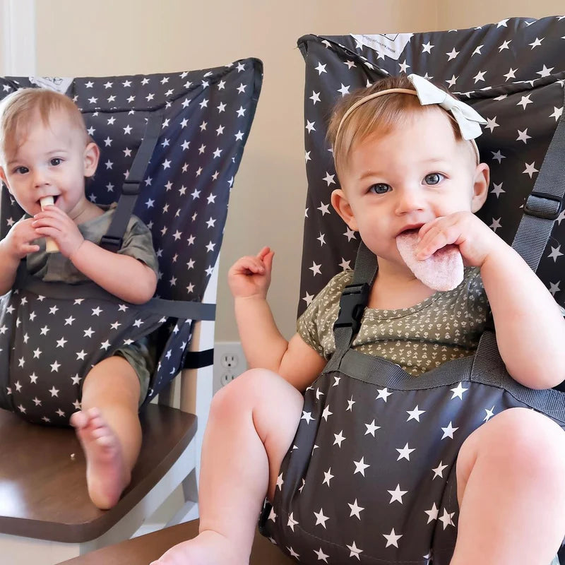 POUCHY™ — La chaise haute qui tient dans ton sac