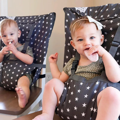POUCHY™ — La chaise haute qui tient dans ton sac